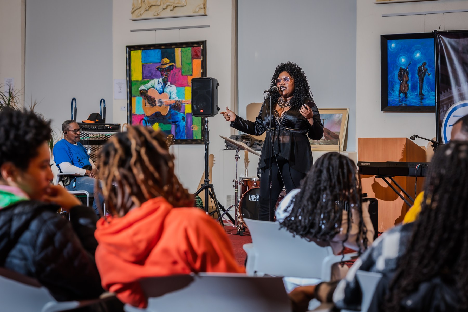 A performance at Delaware Music Network’s Open Mic Jam Session